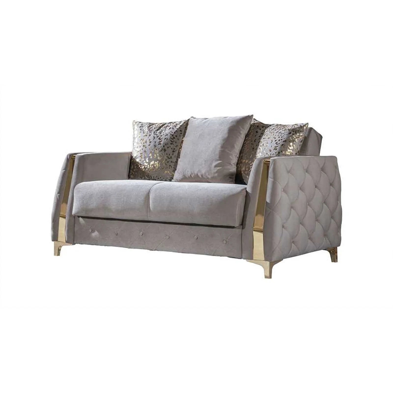 Modern 3PC Living Room Set in Taupe I4923