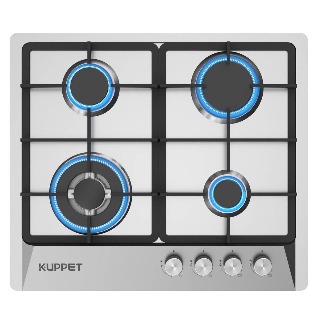 24 Inch 4 Burner Stainless Steel Gas Cooktop F58053