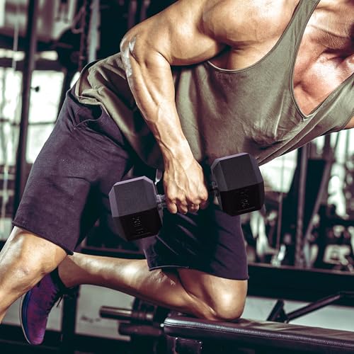 Rubber Coated Hex Dumbbells P887706