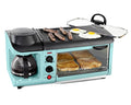 Retro 3-in-1 Breakfast Station, Coffeemaker, Toaster Oven, Griddle, Aqua Z956