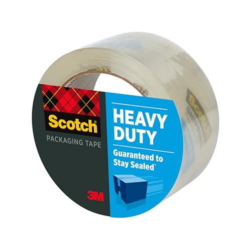 Clear Heavy Duty Packaging Tape, 1.88" x 65.6 yd, 3" Core, 1 Roll (Pack of 2) C3532