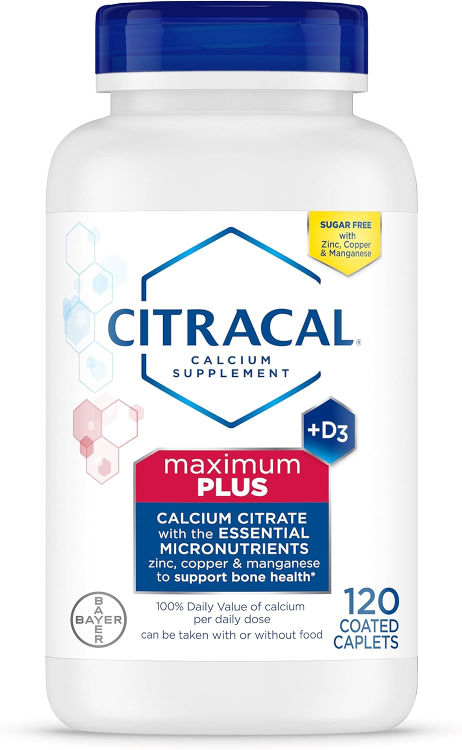 650 mg Calcium Citrate with 25 mcg Vitamin D3, 120 Count Calcium Supplement U44614