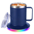 12oz USB Heated Coffee Mug with Auto Shut Off (Black) M149278