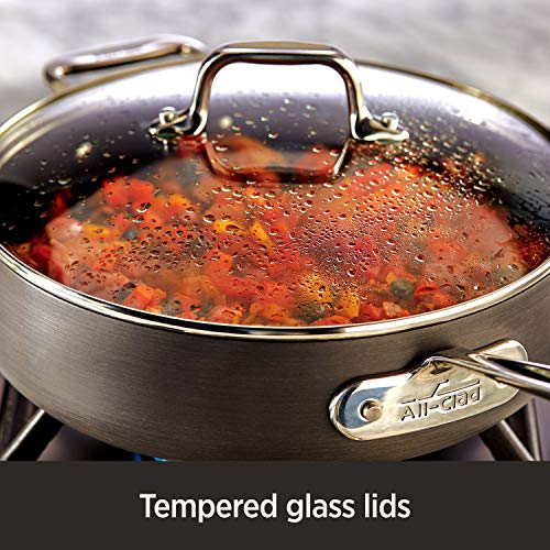 Hard Anodized Nonstick Sauce Pan 3.5 Quart Black W792525
