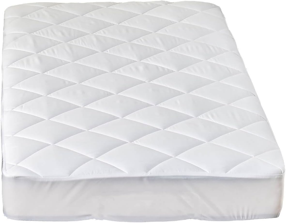 Twin XL Quilted Fitted Mattress Pad with Deep Pocket E5165