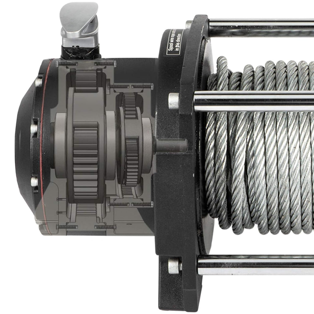 10,000lbs Hydraulic Winch with Steel Cable C372843