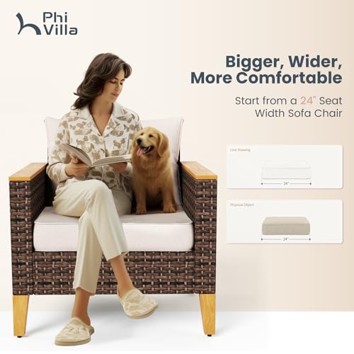 12 Piece Beige Wicker Patio Conversation Sofa Set J12273