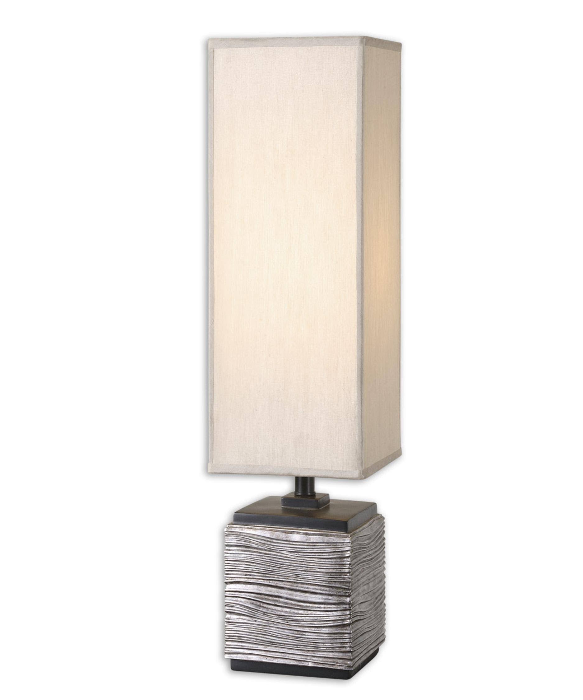 Antiqued Silver Buffet Lamp W726