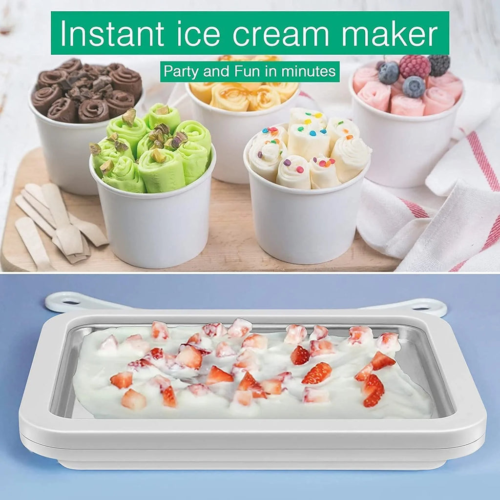 Ice Cream Roll Maker with 2 Spatulas Y6621