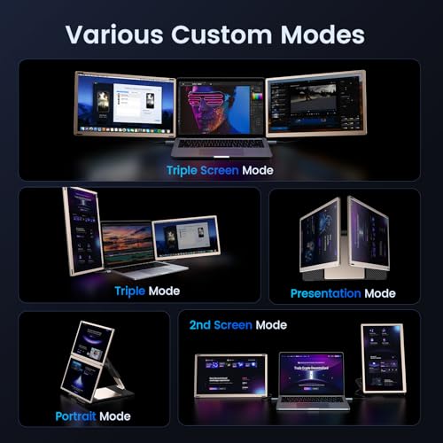 15.6" 1080P FHD Portable Monitor with Dual Speakers & Adjustable Stand L760067