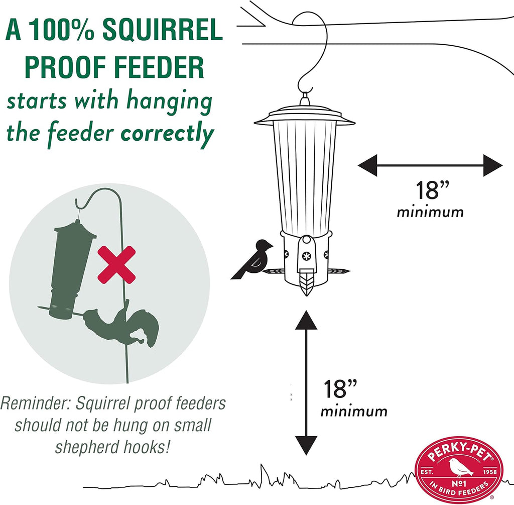 Large Wild Bird Feeder with Flexports, 3LB Seed Capacity Q8537