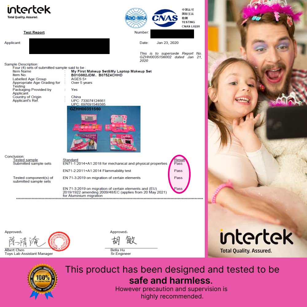 Kids Makeup Kit with Makeup Mirror V41326