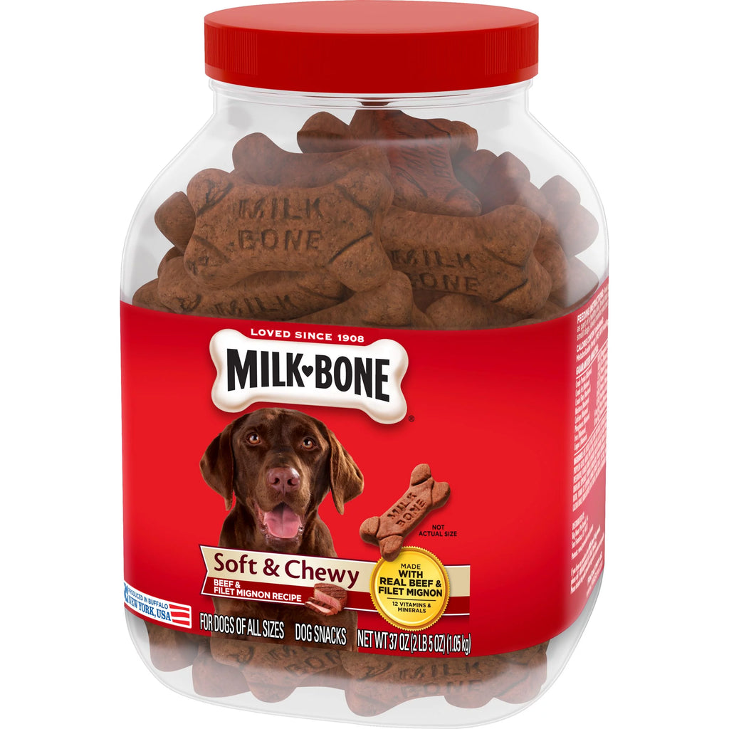 37 Oz. Soft & Chewy Beef & Filet Mignon Dog Snacks I6893