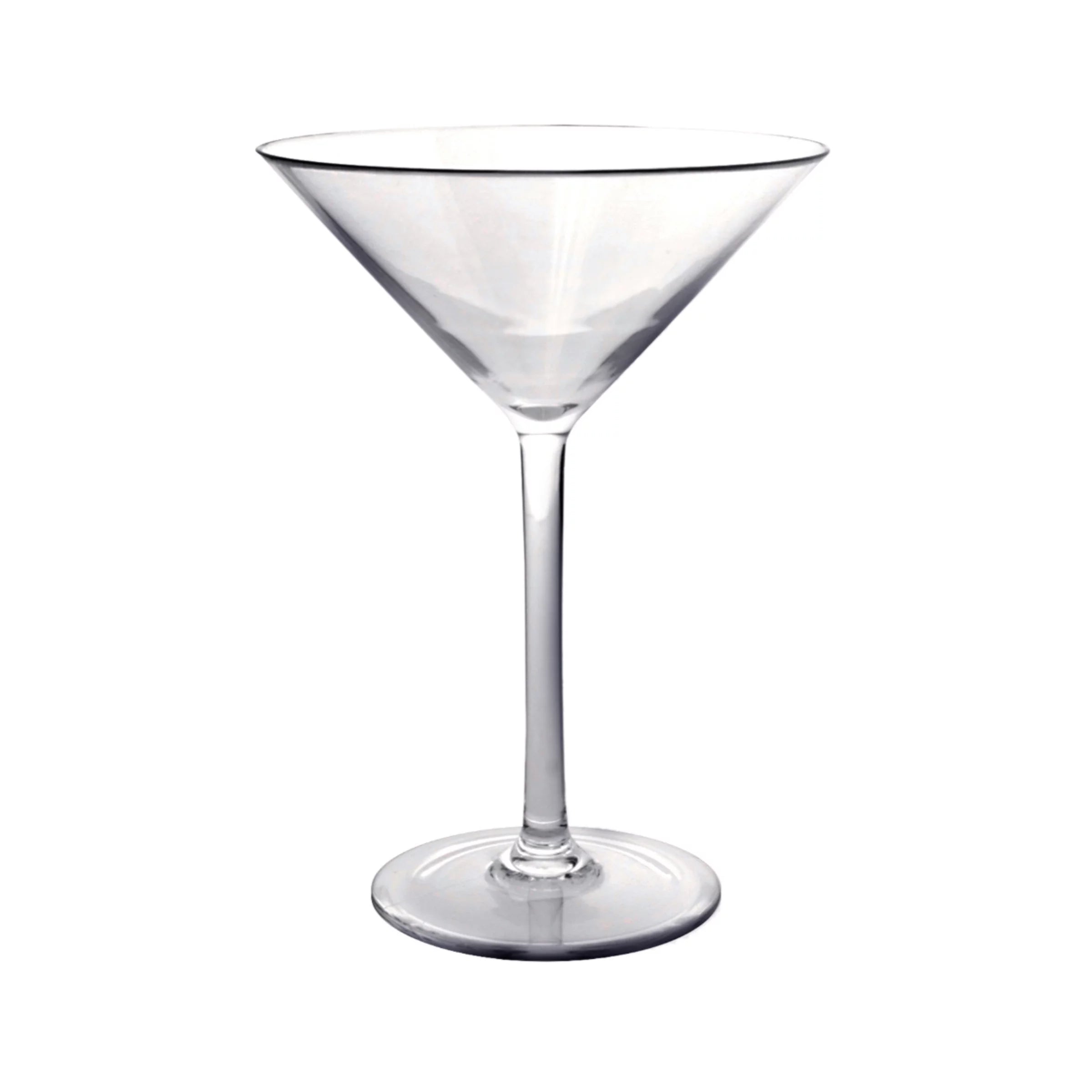 8 oz clear polycarbonate martini glass W9624