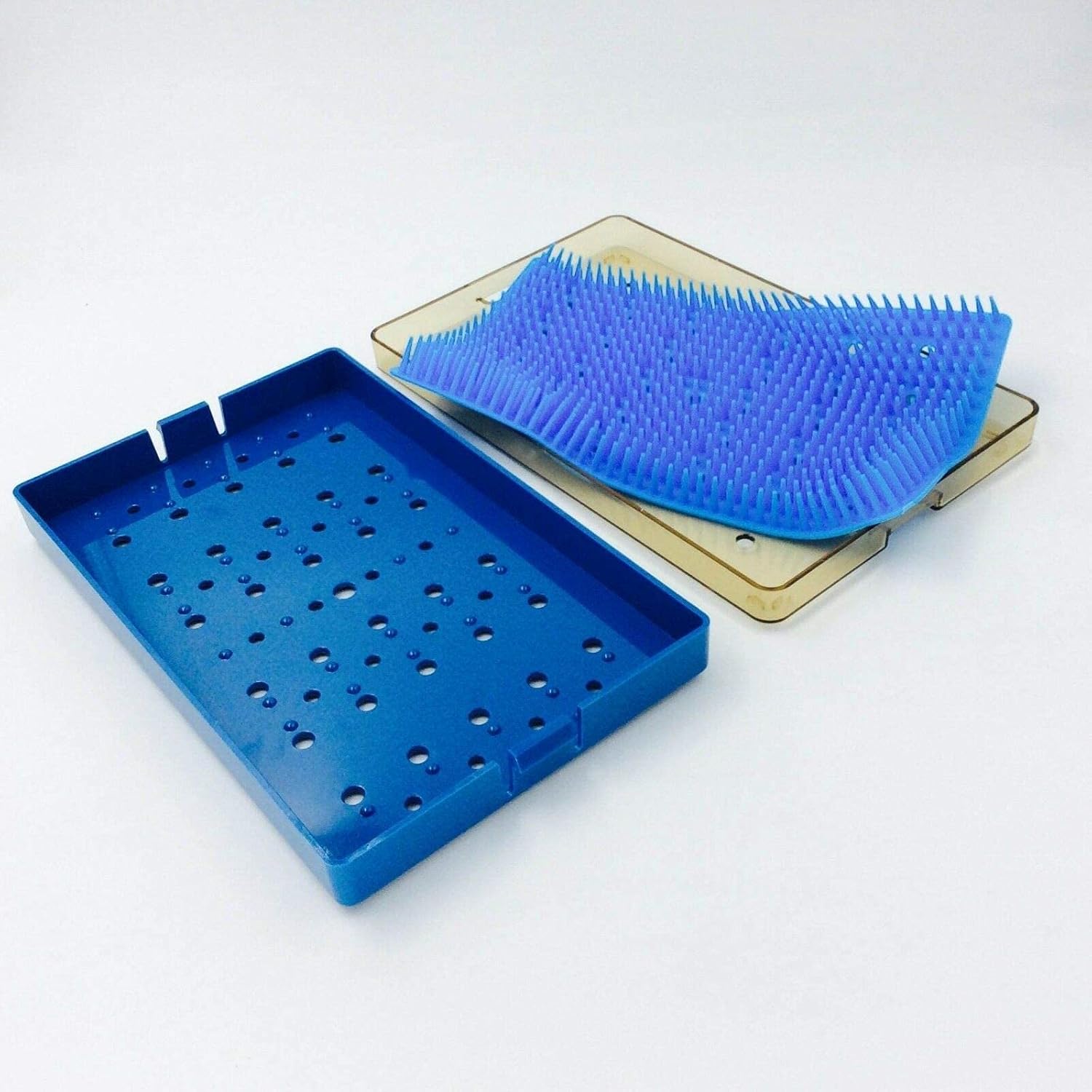Middle sterilization tray with silicon mat ophthalmic surgical instrument Pack of 2 T4506