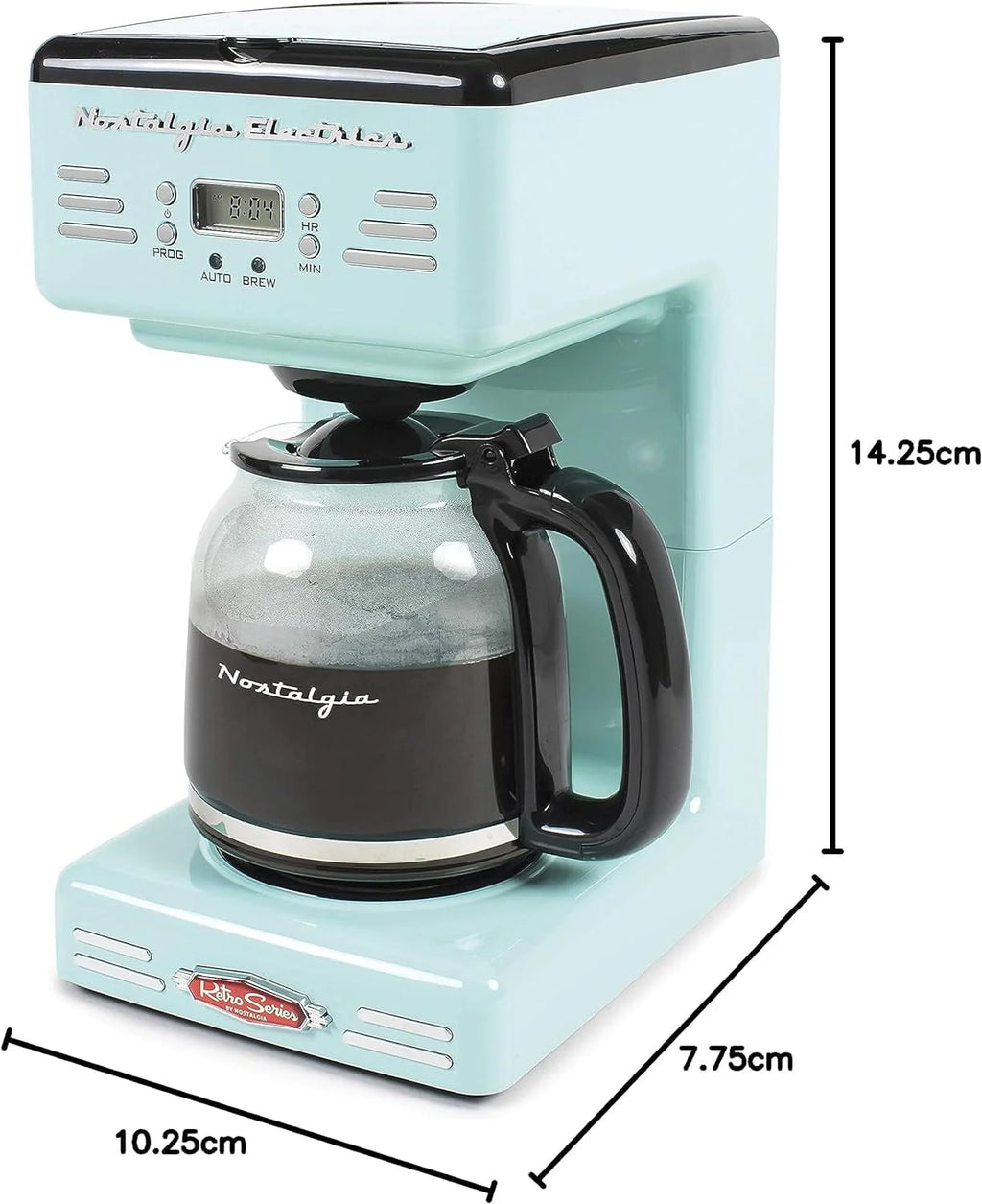 12-Cup Programmable Coffee Machine, Aqua A11837