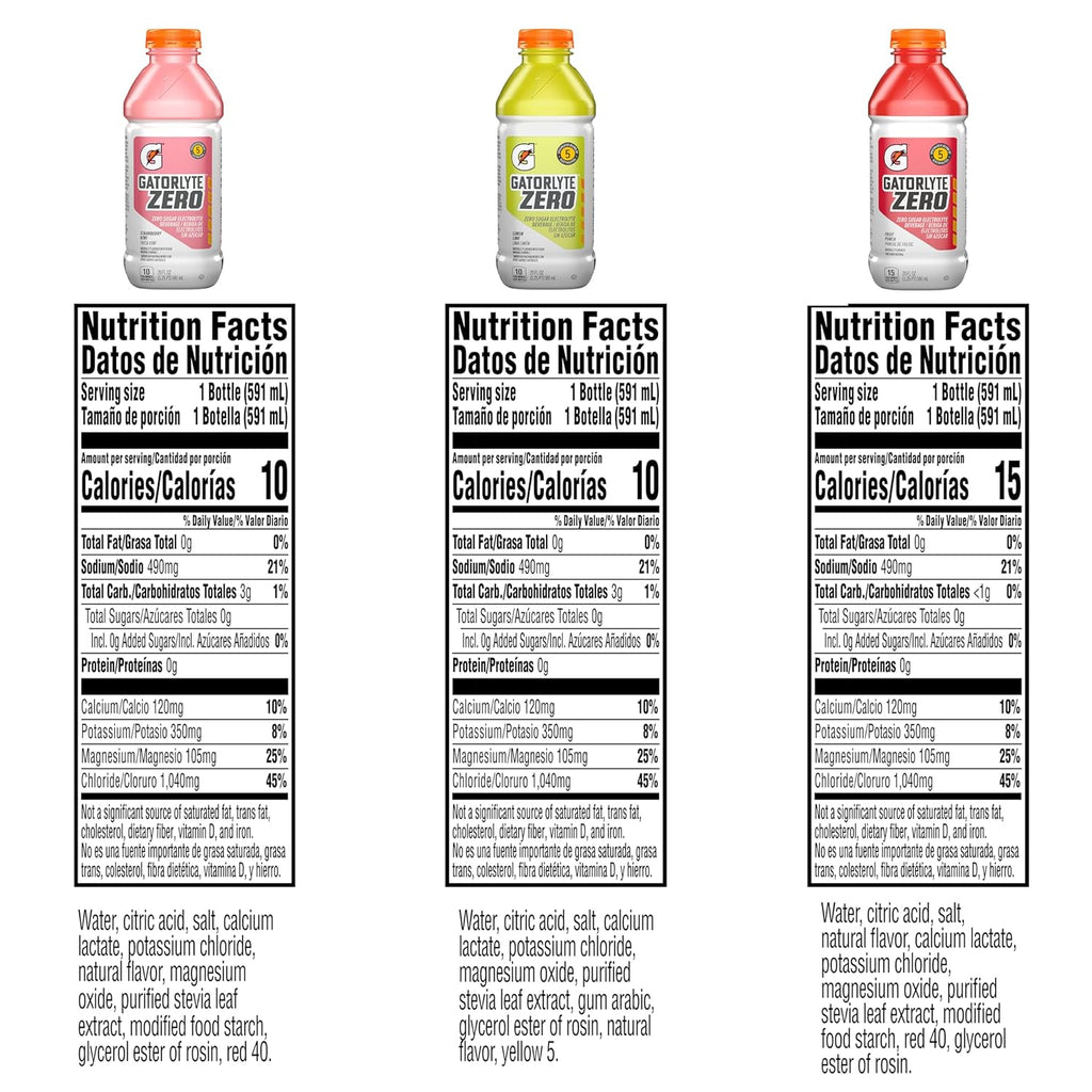 Zero Sugar Hydration, 20 Fl Oz (Pack of 12) Q42303