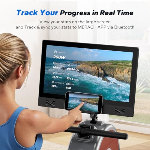 Magnetic Rowing Machine with 16 Levels, Dual Slide Rail O64415