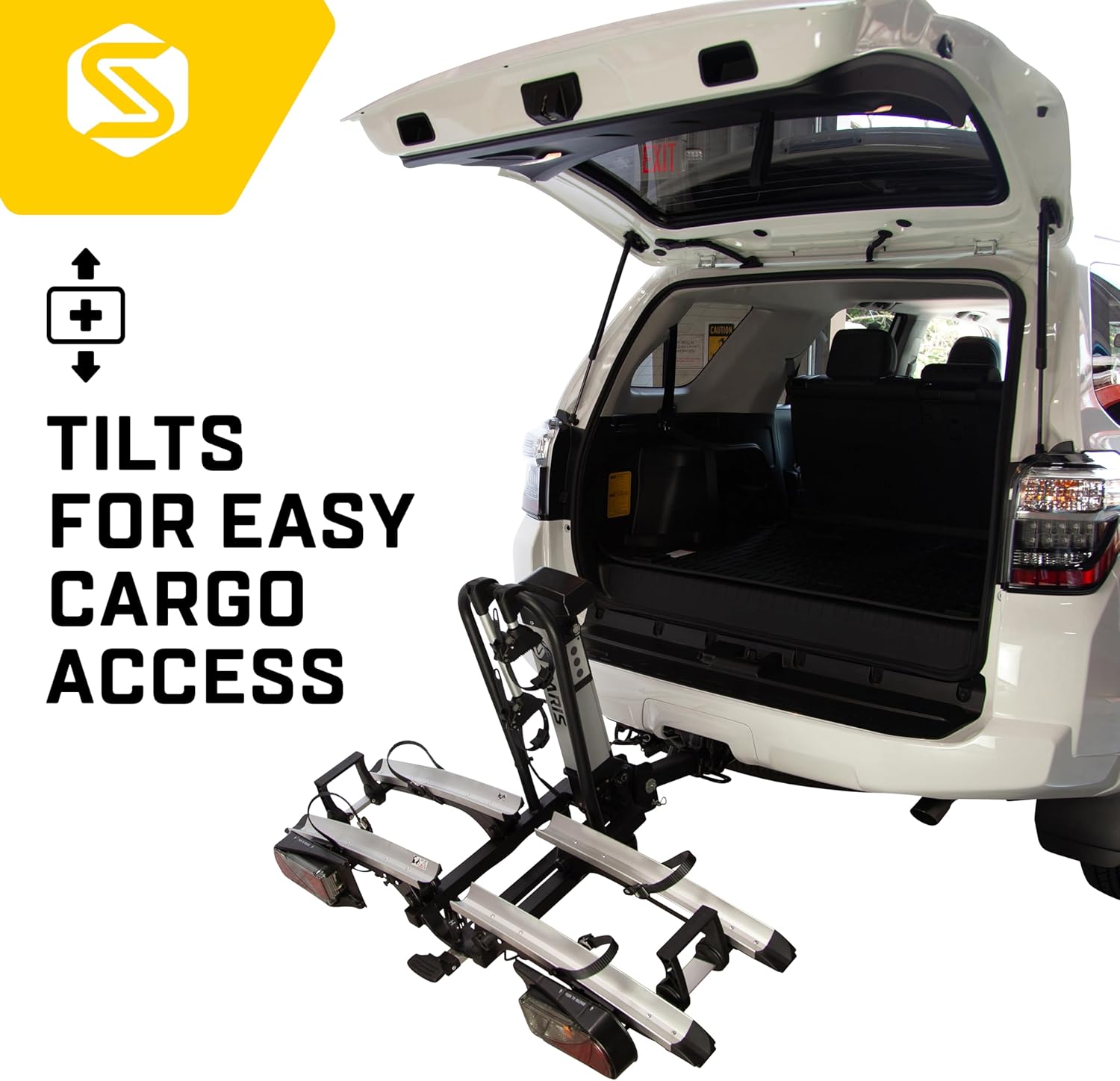 2 Bike Motorized Hitch Rack with Electric Rear Lights I116198