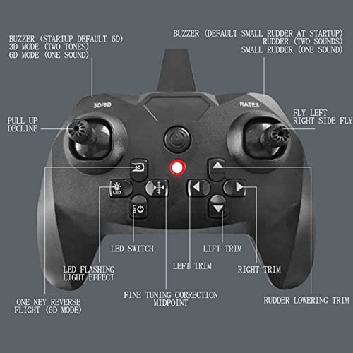 RC Plane Remote Control Airplane RTF 4CH Brushless Tail Motor 3D 6D Stunt Function Jet Aircraft with Hobby Model 2 Left Hand Throttle D337