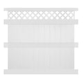 White Vinyl Privacy Fence Panel Kit S6620