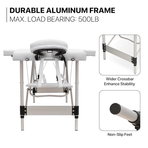Black Foldable Massage Table with Carry Case X97911