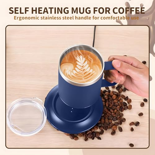 12oz USB Heated Coffee Mug with Auto Shut Off (Black) M149278