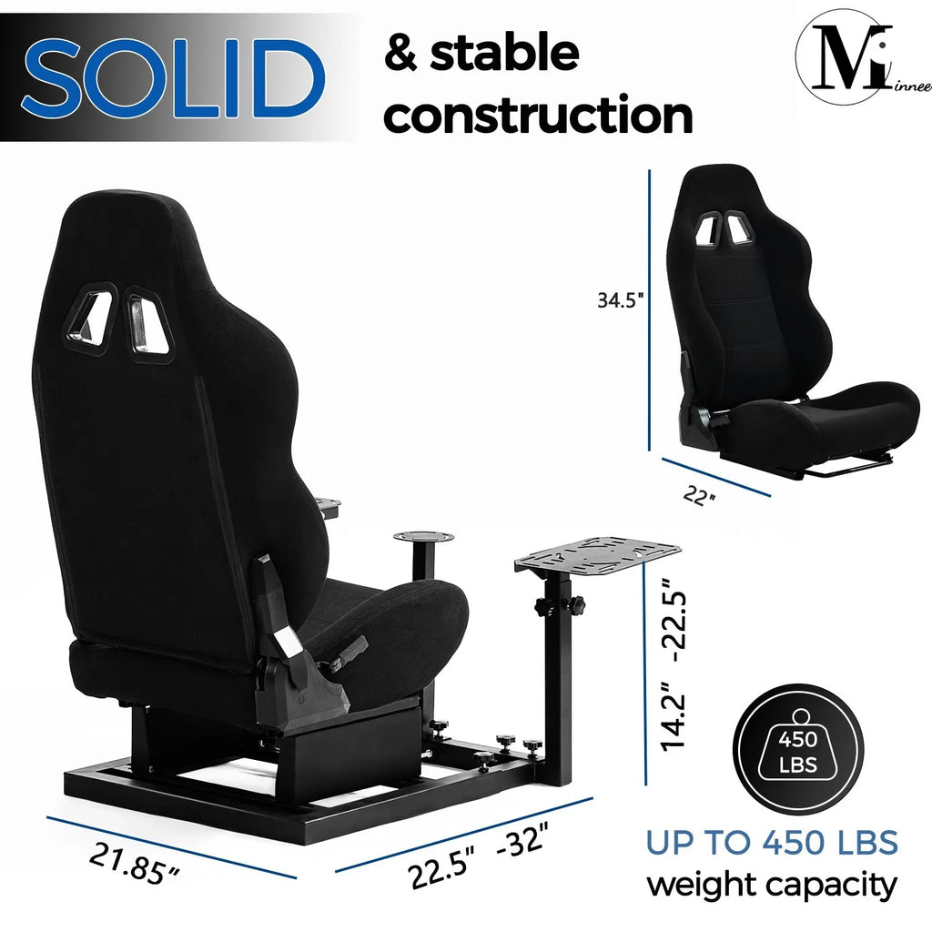 Flight Simulator Cockpit with Black Seat U90195