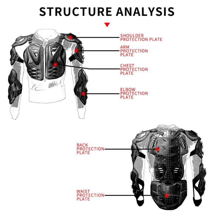 Black Motorcycle Body Armor N9420