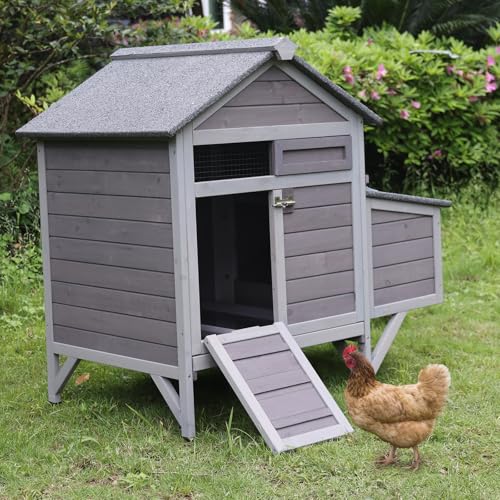 Chicken Coop with Nesting Box Waterproof Duck Coop G79602