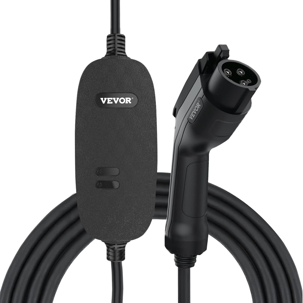 15 Amp 110-240V Portable Electric Vehicle Charger with 25 ft Charging Cable T8293