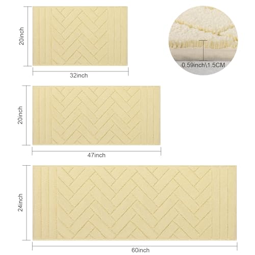Light Taupe 20"x48" Non-Slip Washable Dog Mat Z342