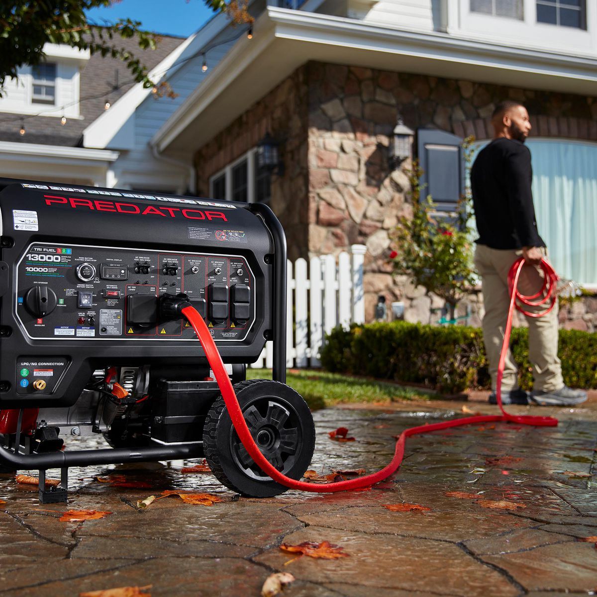 25 ft 30 Amp 125/250V Flat 4-Outlet L14-30 Generator Extension Cord C571
