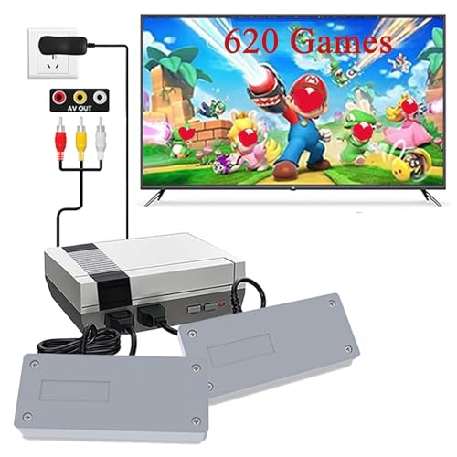 Grey Retro Game Console with 620 Classic Games R34525