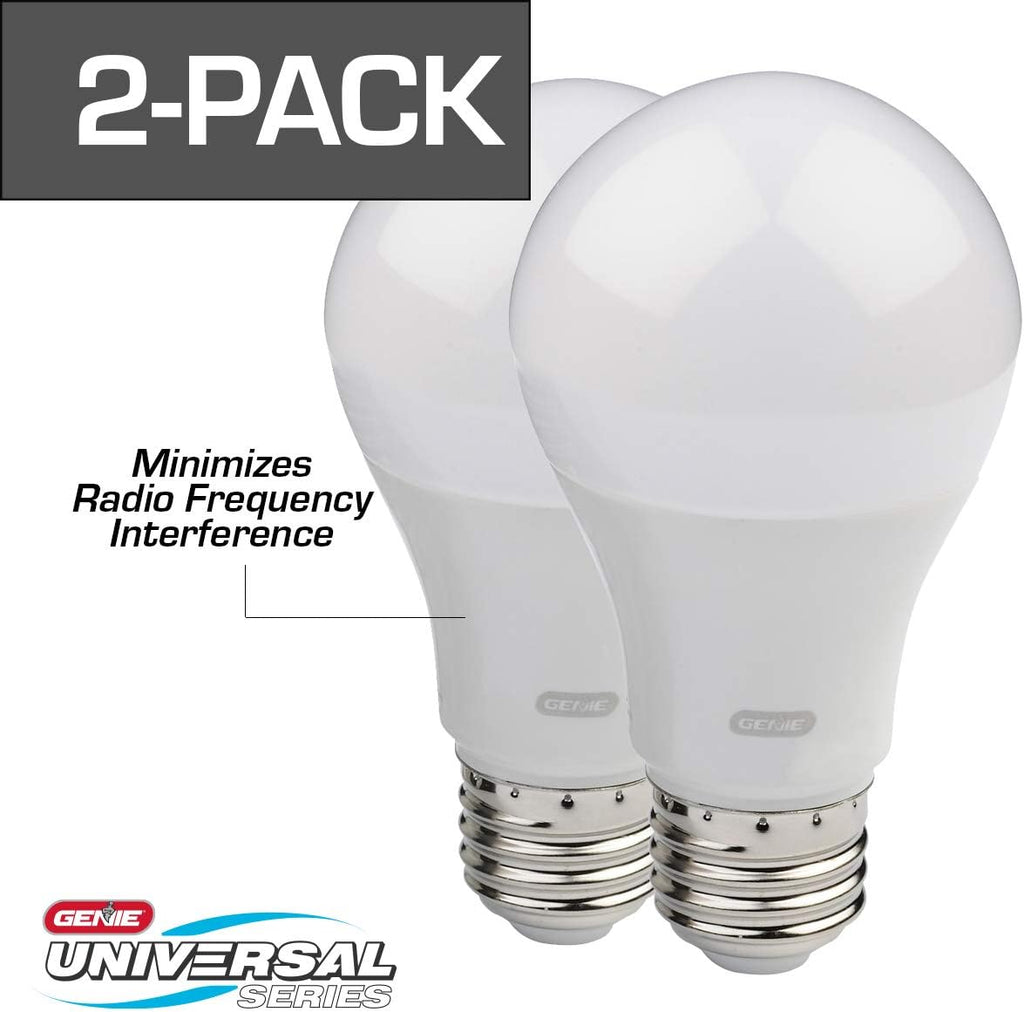 Smart Garage Door Opener with WiFi and Battery Backup, 2 Pack LED Light Bulb 4000K F4534