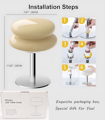 White Glass Bedside Table Lamp G77491