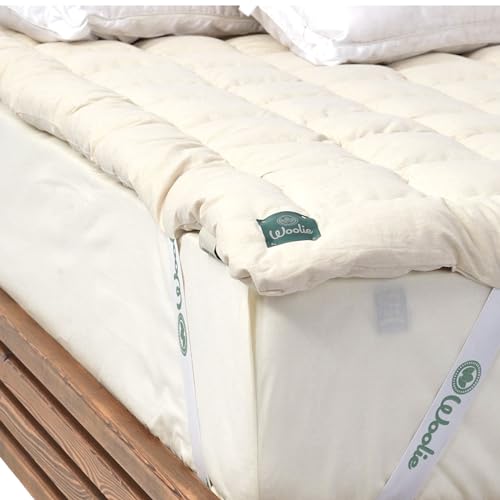 Organic Merino Wool Pillow Top Mattress Topper - 2", Twin XL C835583