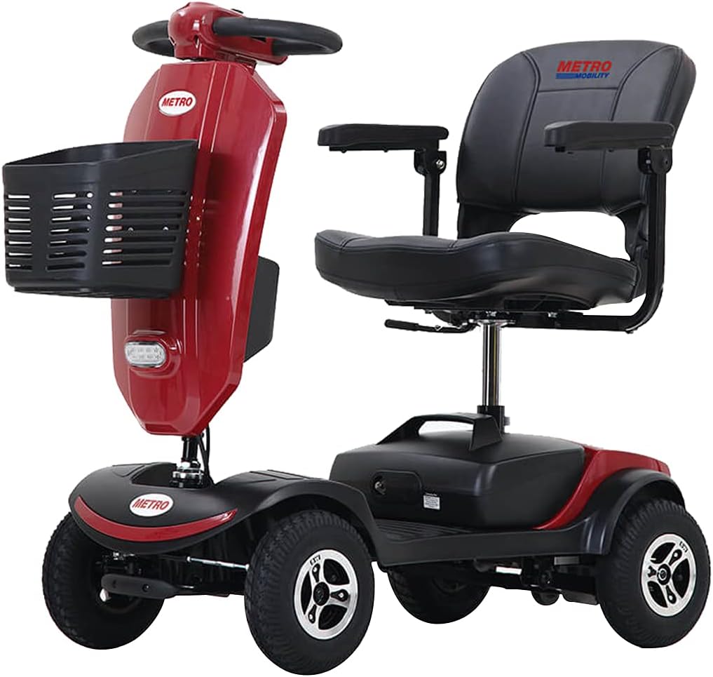 Red 4 Wheel Powered Mobility Scooter with Seat K710629