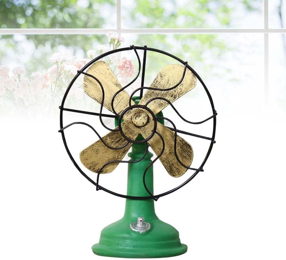 Green Plastic Oscillating Standing Fan M736779