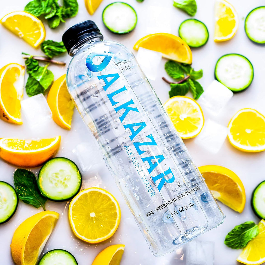 Alkaline Water pH 8.5+ with minerals and electrolytes 34 FL OZ Bottle 12 Pack P5920