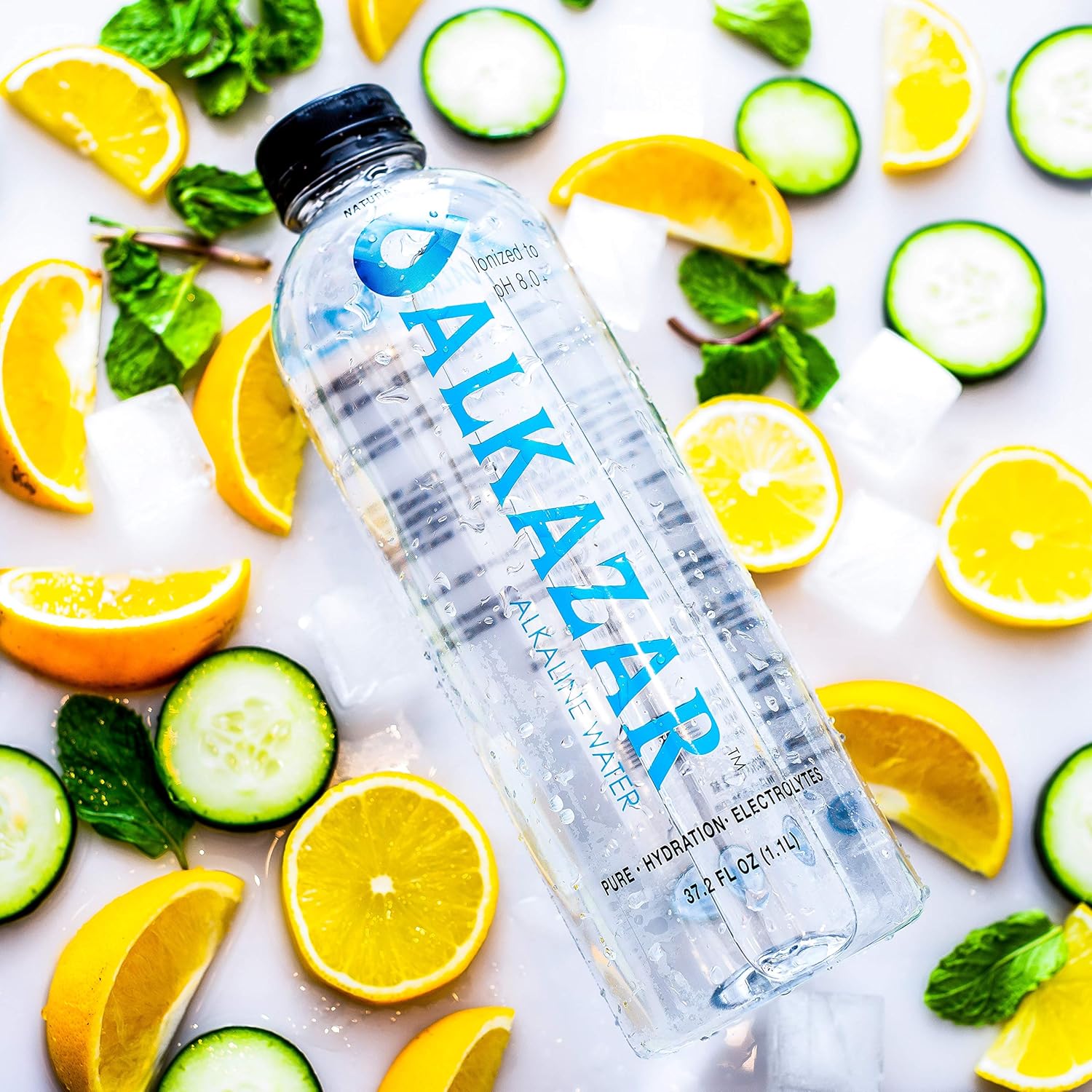 Alkaline Water pH 8.5+ with minerals and electrolytes 34 FL OZ Bottle 12 Pack P5920