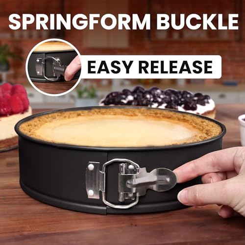 9 Inch Nonstick Springform Pan with Removable Bottom L123377