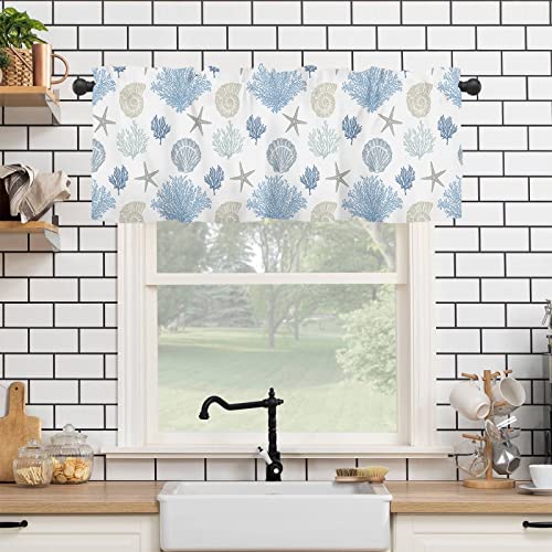 Sage Green Leaf Kitchen Curtains Valances Window Valance Short Topper Rod Pocket Curtain 54x18 Inch D328577