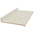8 ft. White Cascade Laminate Countertop with Integrated Backsplash M4862