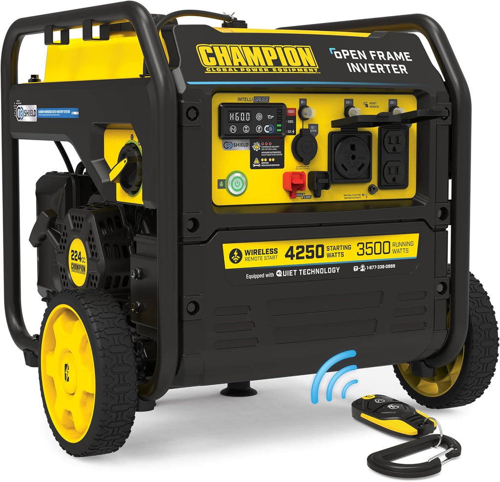 4250-Watt Wireless Remote Start Open Frame Inverter Generator C698