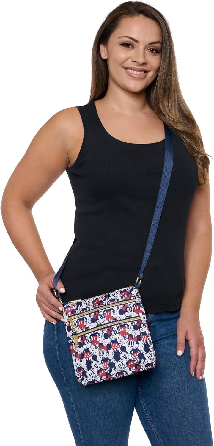 Navy Nylon Crossbody Purse A63874