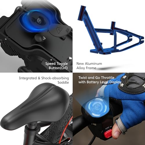 Electric Dirt Bike with 170W Motor, Aluminum Frame, 24V Detachable Battery, 12IN Knobby Tires K561461
