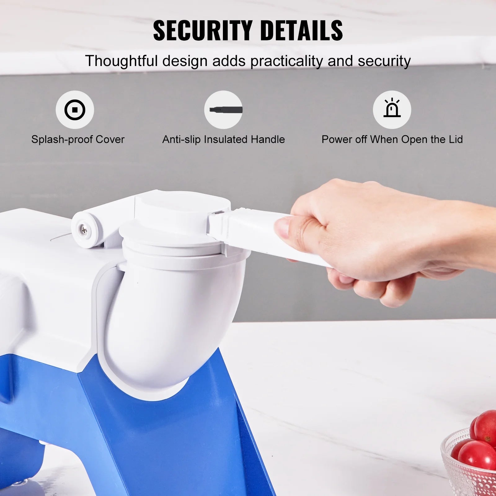 Electric Ice Crusher Machine 176lbs/Hr Snow Cone Maker Shaved Ice 220W H4494