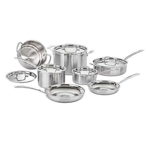 12 Piece Triple Ply Silver Cookware Set S849414