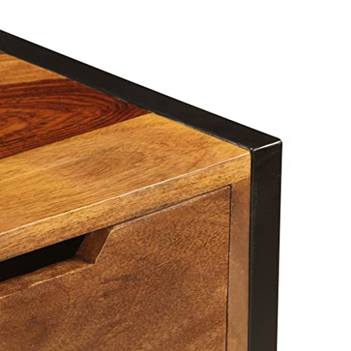Solid Sheesham Wood Sideboard with 3 Drawers J2573
